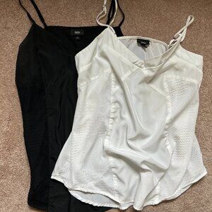 Two Mossimo Camis: black and white